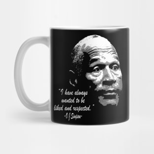 oj simpson quote Mug